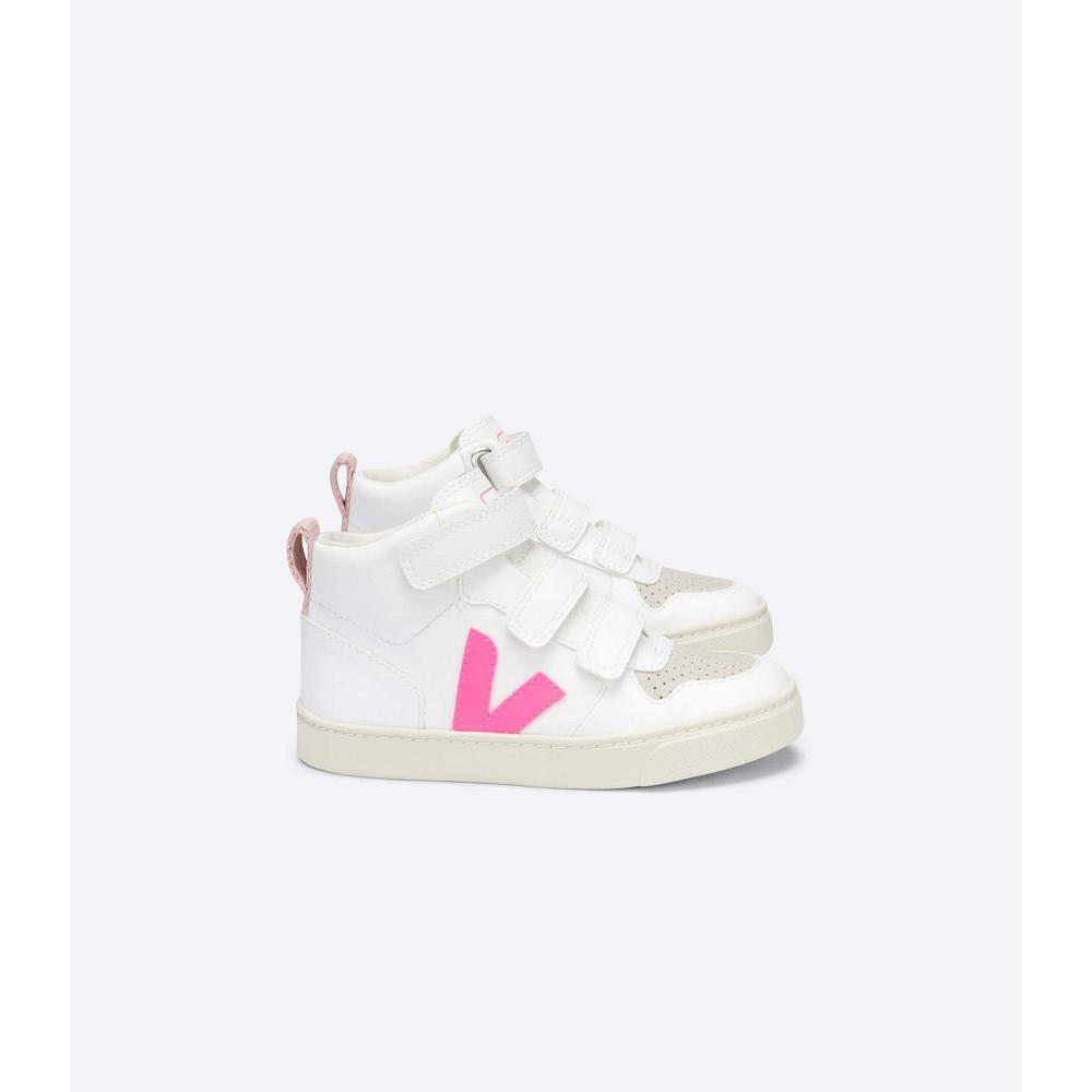 Veja V-10 MID CWL Cipő Gyerek White/Pink | HU 798XYU